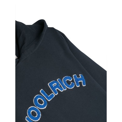 woolrich varsity logo hoodie