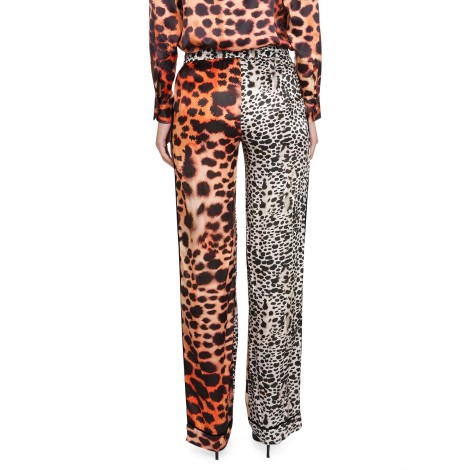 roberto cavalli moray eel print pants