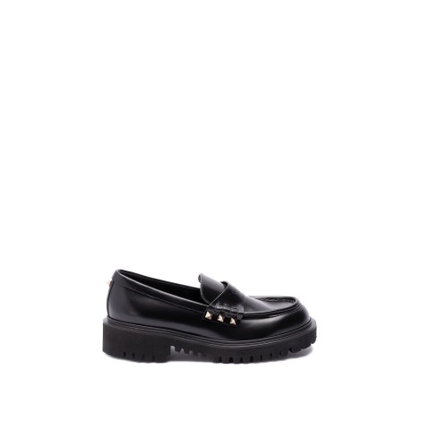 Valentino Garavani `Rockstud` Leather Loafers