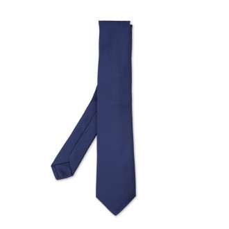 KITON Cravatta In Seta Blu Royal