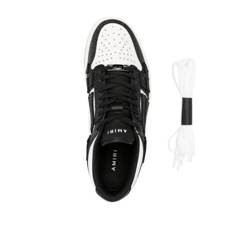 AMIRI Glitter Skel Sneakers In Nero e Bianco
