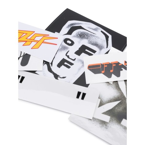 OFF-WHITE Set Adesivi Con Logo e Stampe Grafiche