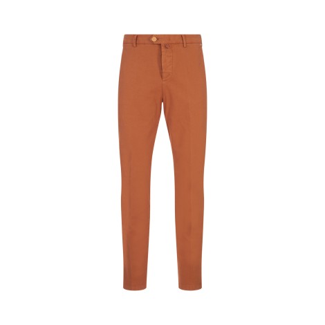 KITON Pantaloni In Cotone, Seta e Cashmere Arancioni