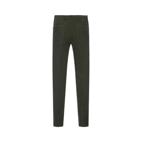 KITON Pantaloni In Cotone e Cashmere Verde Muschio