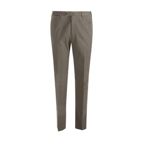 Pantalone modello Super Slim di PT01 col. marrone in batavia di cotone stretch, vestibilità superslim, tasche diagonali. 