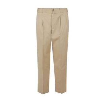 Pantalone di Micheal Kors, da uomo, colore beige. Modello over, caratterizzato da tasche posteriori a filetto con bottone. Cintura e chiusura con zip e bottone. Vestibilità over. 