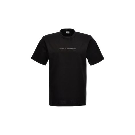 T-shirt di CP Company, da uomo, colore nero. Realizzata in jersey di cotone con stampa slogan. 