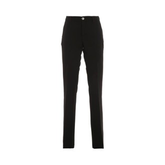 Pantalone ELSA, di PT0W, da donna, colore nero. Modello chiusura con bottone e zip. Tinta unita. vestibilità regolare. 