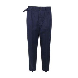 Pantalone di Micheal Kors, da uomo, colore blu. Modello over, caratterizzato da tasche posteriori a filetto con bottone. Cintura e chiusura con zip e bottone. Vestibilità over. 