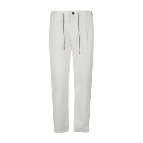 Pantalone di Eleventy, da uomo, colore bianco. Modello jogger con coulisse. 