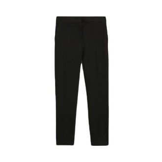 Pantalone PEGNO di Max Mara, colore nero. Caratterizzato da una linea dritta e taglio cropped alla caviglia. Realizzato in morbido jersey double di mista viscosa stretch. 