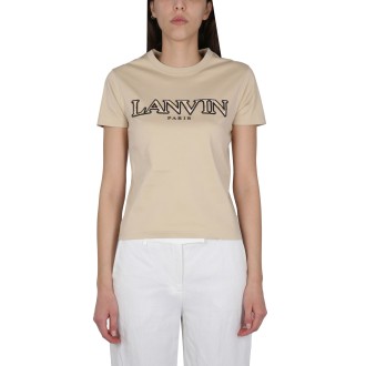 lanvin t-shirt with logo embroidery