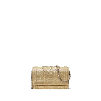 Tory Burch `Fleming` Quilt Chain Wallet