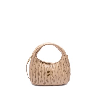 Miu Miu `Wander` Matelassé Leather Mini Hobo Bag
