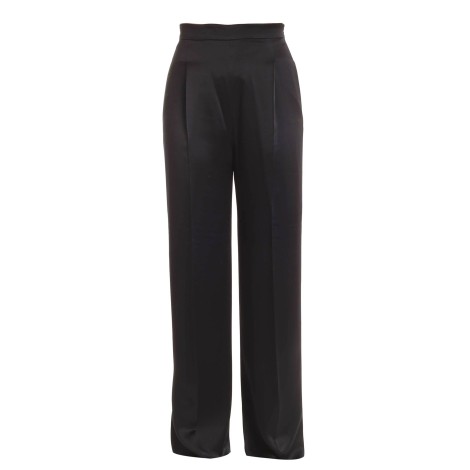 Max Mara - Silk satin trousers Black