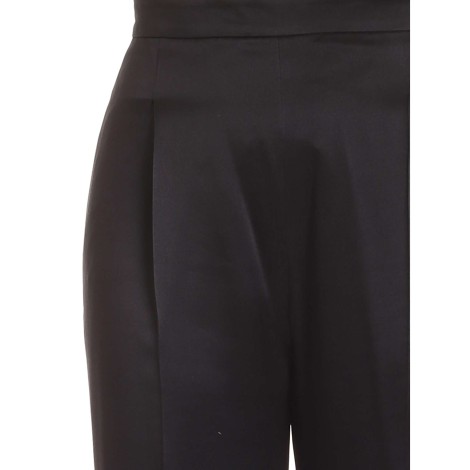 Max Mara - Silk satin trousers Black