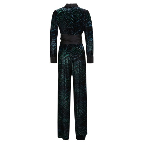 Diane von Furstenberg - Tuta in Velluto Green