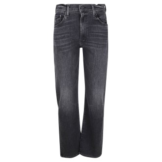 Mother - Jeans The Ditcher Zip Ankle Black