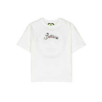 BARROW KIDS T-Shirt Bianca Con Logo Lettering