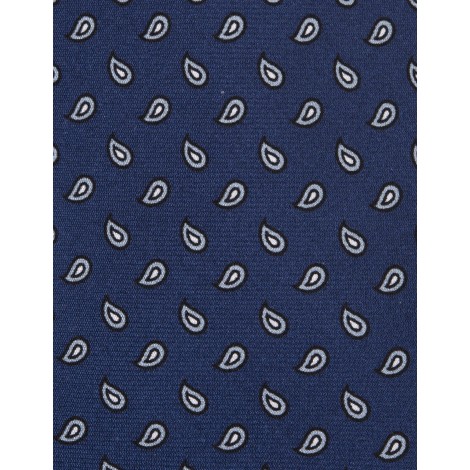 KITON Cravatta Blu Con Pattern Gocce