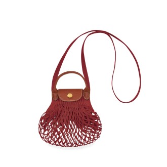 Longchamp `Le Pliage Filet` Extra Small Mesh Bag