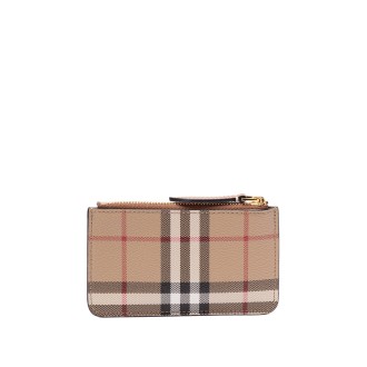 Burberry `Kelbrook` `Check` Coin Case With Strap