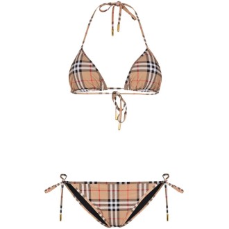 Burberry `Check` Triangle Bikini