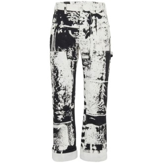 Alexander McQueen `Patch` `Fold` Print Jeans