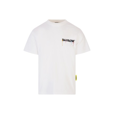 T-Shirt Bianca Con Stampa Barrow spots