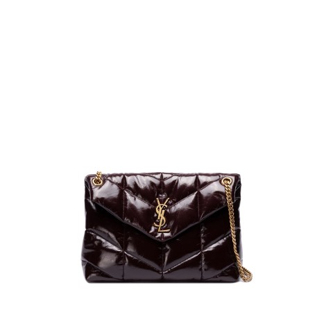 Saint Laurent `Monogram` Medium Leather Puffer Bag