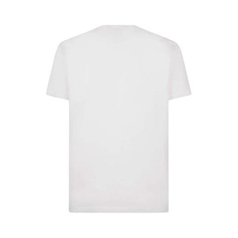 T-shirt in jersey di cotone con lettering stampato sul fronte , girocollo in costina , vestibilità regular .  