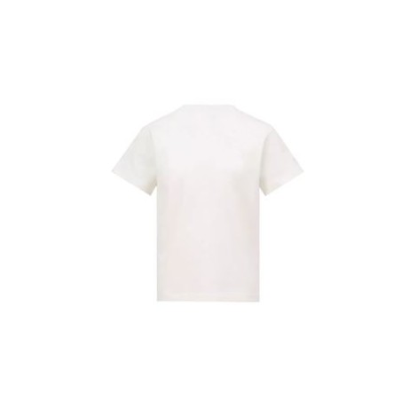 T-shirt girocollo maniche corte in jersey elasticizzato, stampa floccata con logo tennis sul petto . 