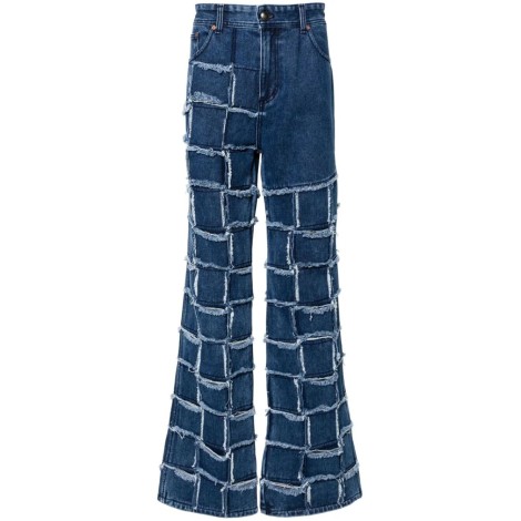 Andersson Bell `New Patchwork` Wide Leg Jeans