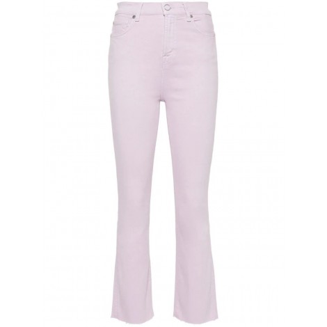 7 For All Mankind `Hw Slim Kick Colored Stretch With Raw Cut Lavender`