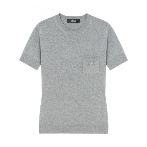 Versace `Medusa` Detail Knit Sweater