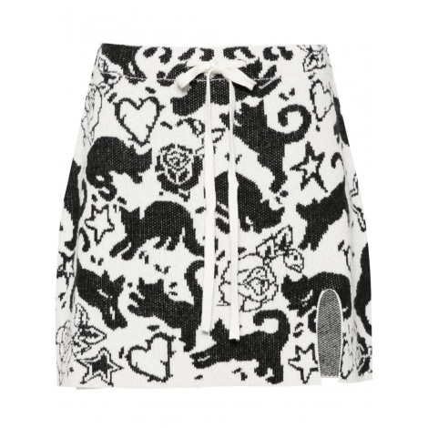 Twin Set `Cats` Mini Skirt