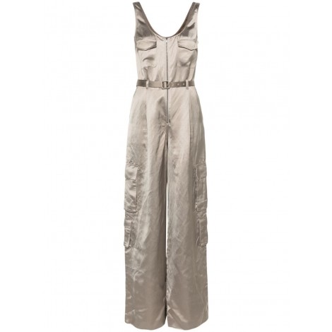 Self-Portrait Satin Jumpsuit