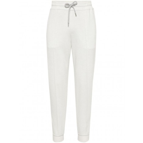 Brunello Cucinelli Pants With Crête Detail And Elasticated Zipper Cuff