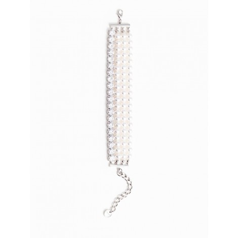 Self-Portrait Pearl `Diamante` Bracelet