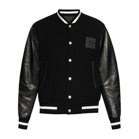 Givenchy `Mix Material` Varsity Jacket