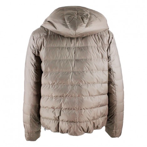 matt nylon hooded jacket