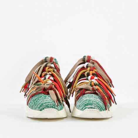 Knitwear lace trainers