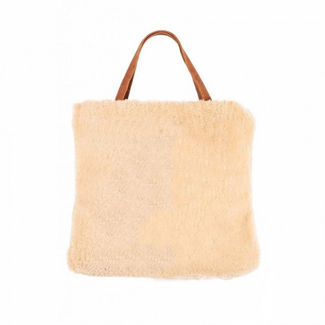 Shearling Gold And Camel Bag