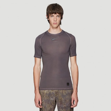 X NIKE Print T-Shirt in Beige