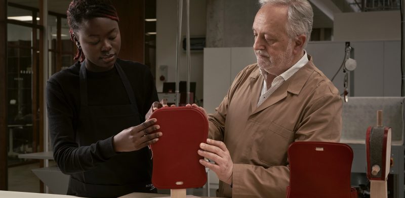 Artisans at work in Bottega Veneta's Labor et Ingenium academy