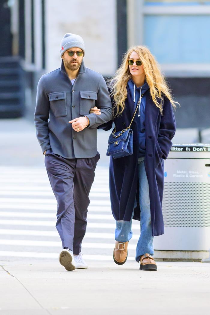 Blake Lively wearing Uggs in an easy comfy-chic street look