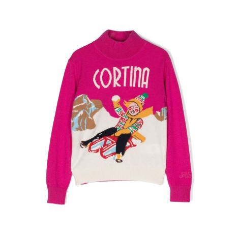 Maglione MC2 Saint Barth a tema montagna in stile Cortina