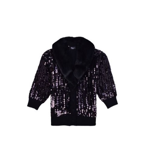 Cardigan Blumarine con ricamo di paillettes