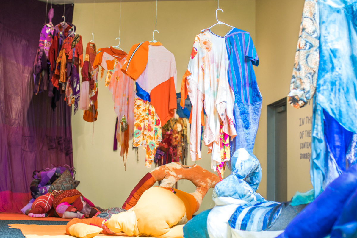 Upcycled luxury garments created from reused fabrics and clothes