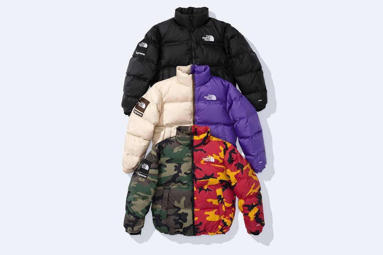 Piumino Nuptse Supreme x The North Face divisibile con doppia zip